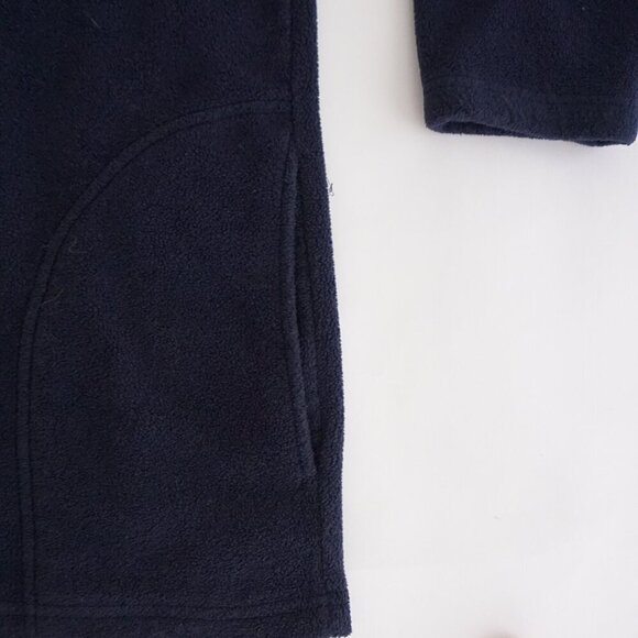 Vintage '90S Visions Resortwear Navy Alaska Zip Up Outdoor Fleece Sweater L - Picture 5 of 9